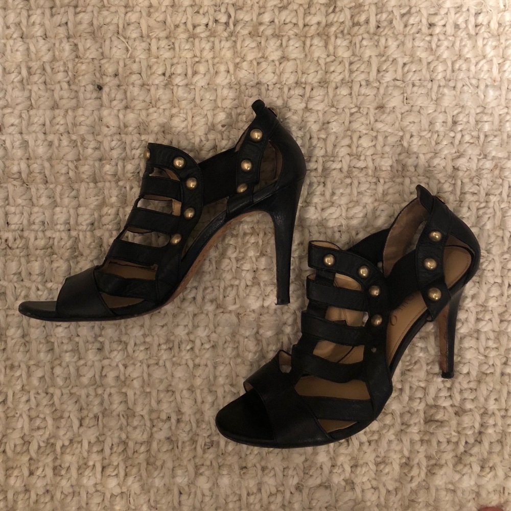 Black Studded Heel.